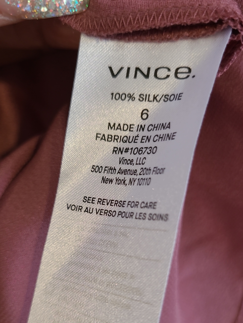 Vince 100% Silk Mauvy Pink Midi Slip Skirt Bias Cut Sz 6 Flattering Dainty Chic - Picture 3 of 13